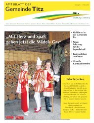 Amtsblatt Nr. 2 vom 05.02.2012 - Gemeinde Titz