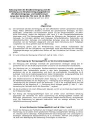 Straßenreinigung und die Erhebung von ... - Gemeinde Titz