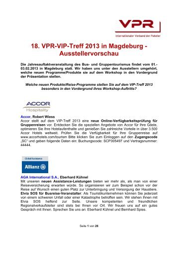 weitere Informationen - VPR