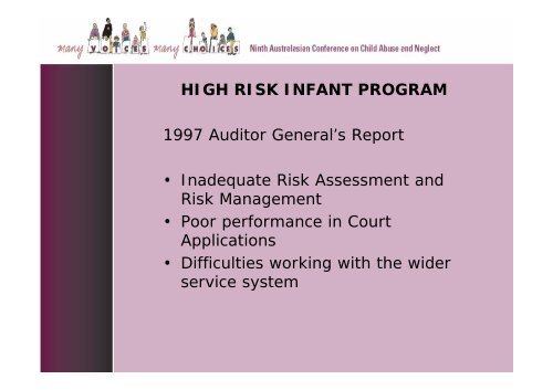 Specialist Infant Protective Workers the Voices of the Infant ...