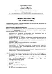 Schwerbehinderung - Gemeinschaftspraxis Dr. med. Roger Lux, Dr ...