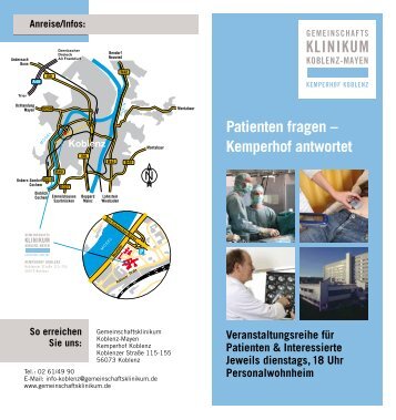 Patienten fragen â Kemperhof antwortet - Gemeinschaftsklinikum ...