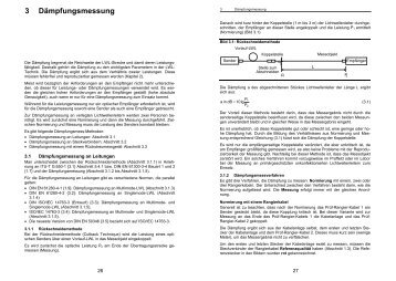 3 Dämpfungsmessung - LWLTechnik.de