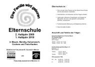 Elternschule - Gemeinschaftsklinikum Koblenz-Mayen