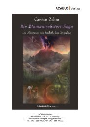 Carsten Zehm Die Diamantschwert-Saga Die ... - ACABUS Verlag