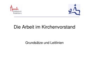 100107 Arbeit im KV - Gemeindeverband Kath. Kirchengemeinden ...