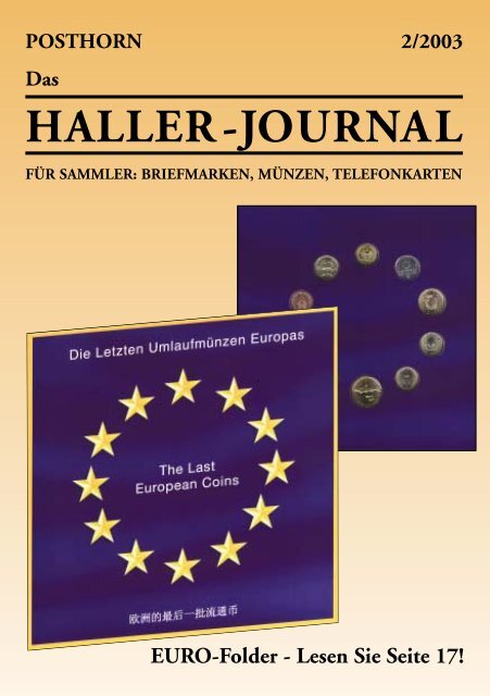 HALLER-Journal 2003 Ausgabe 2 (570.49 KB) - Briefmarken HALLER