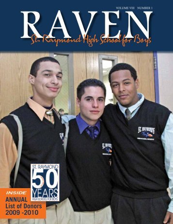 Raven2010 Fall.pdf - St. Raymond High School for Boys