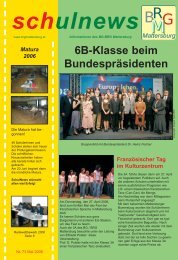 Schulnews Nr 73 - BRG Mattersburg
