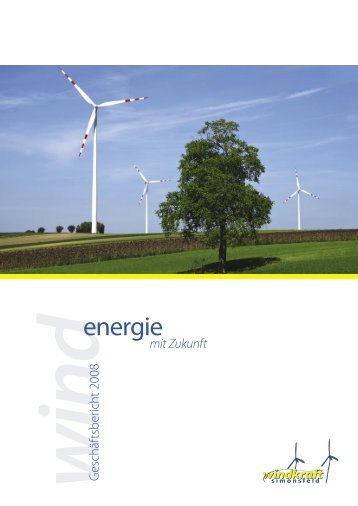 Geschäftsbericht 2008 - Windkraft Simonsfeld