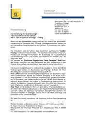 PM Verleihung Q-Siegel 140110 - Bildungswerk der Thüringer ...