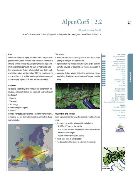 1.2 - INTERREG IIIB Alpine Space Programme