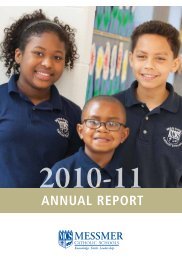 ANNUAL REPORT - Messmer Catholic Schools