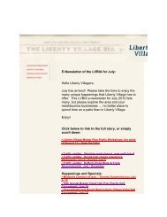 E-Newsletter of the LVBIA for July - Liberty Village BIA