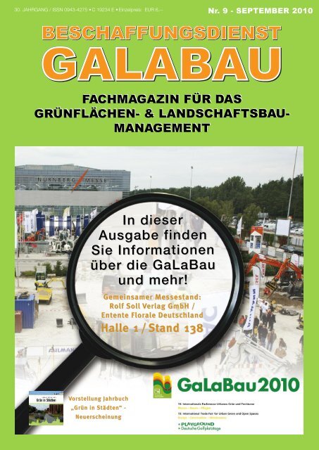 Beschaffungsdienst GaLaBau - Ausgabe September 2010