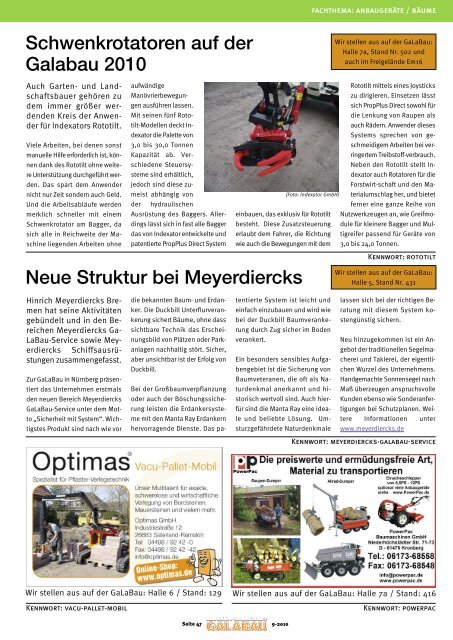 Beschaffungsdienst GaLaBau - Ausgabe September 2010