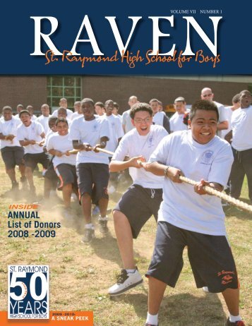 Raven 2009 Fall.pdf - St. Raymond High School for Boys