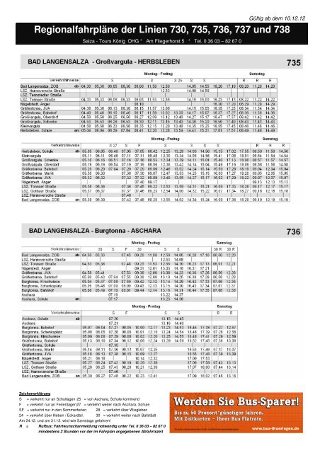 Fahrplanflyer als PDF - Salza Tours