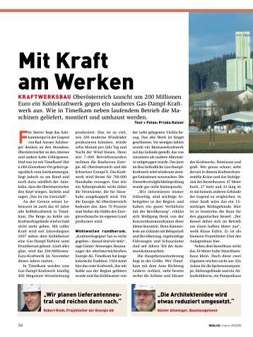 Mit Kraft am Werken - bau docu Österreich