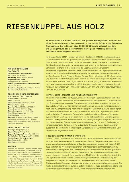rIeSenKuppel auS HOlZ - Plattform Zukunft Bau