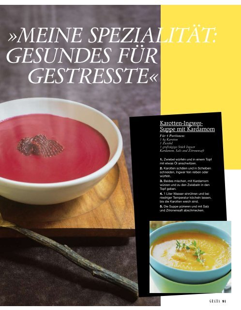 Rote-Bete-Suppe mit Orange