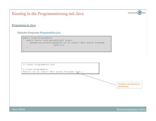 Kurs: Programmieren in Java