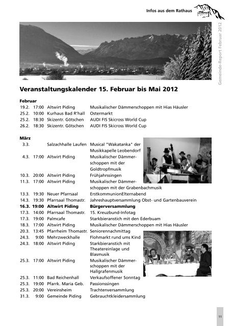 Gemeindereport Februar 2012 - Gemeinde Piding