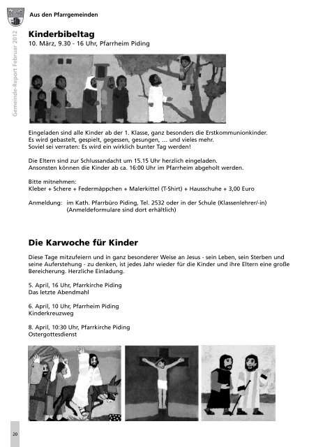 Gemeindereport Februar 2012 - Gemeinde Piding