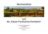 Bernhardsthal und die „Kaiser-Ferdinands-Nordbahn“ - Friedl Dieter