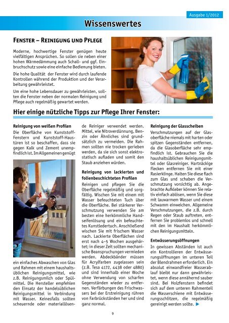 Mieterzeitung 1, 2012 - SWG-Nordhausen