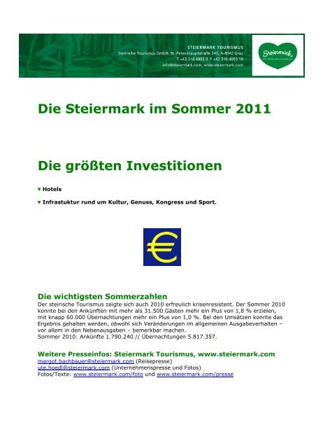 Pressetext (PDF) - Presse - Steiermark