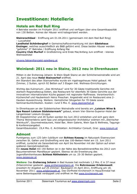 Pressetext (PDF) - Presse - Steiermark