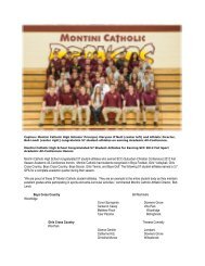 Montini Catholic High School Congratulated 57 Student-Athletes