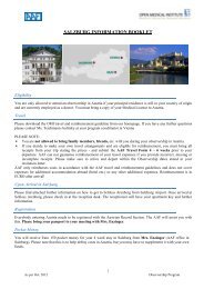 Salzburg Information Booklet & Directions