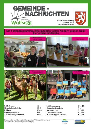 (3,54 MB) - .PDF - Wolfsegg am Hausruck - Land Oberösterreich