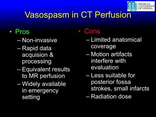 Cerebral Vasospasm after Subarachnoid Hemorrhage: Imaging with ...