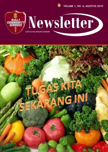 VOLUME 1, NO. 6, AGUSTUS 2010 - Bali Community Services