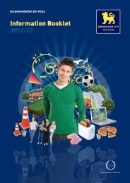 Information Booklet 2011/12 - Birmingham City University