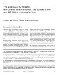 The origins of AFRICOM - Association of Concerned Africa Scholars