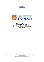 MasterPointer Getting Started Guide