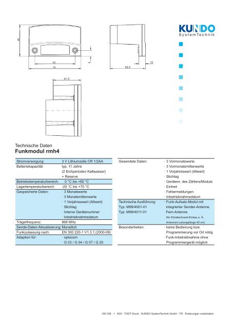 Download Prospekt Kundo Funksystem - Messtechnik Gengenbach