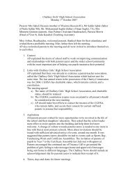 PTA minutes 01.10.07.pdf - Challney High School for Girls
