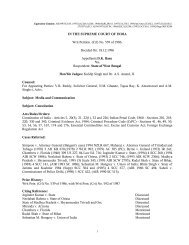IN THE SUPREME COURT OF INDIA Writ Petition. - Judicial ...