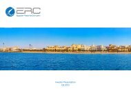 Investor Presentation Q3 2011 - ERC Egypt