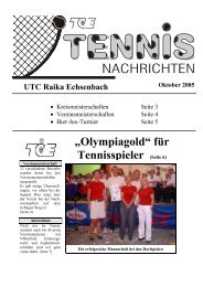 „Olympiagold“ für Tennisspieler (Seite 6) - UTC RAIKA Echsenbach