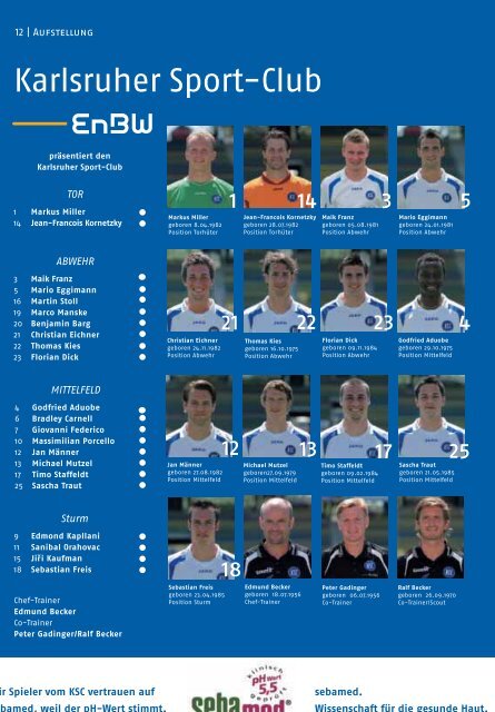 Saison 2006/07, Ausgabe 6/2007, 15. April - Karlsruher SC