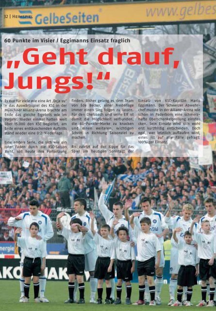 Saison 2006/07, Ausgabe 6/2007, 15. April - Karlsruher SC