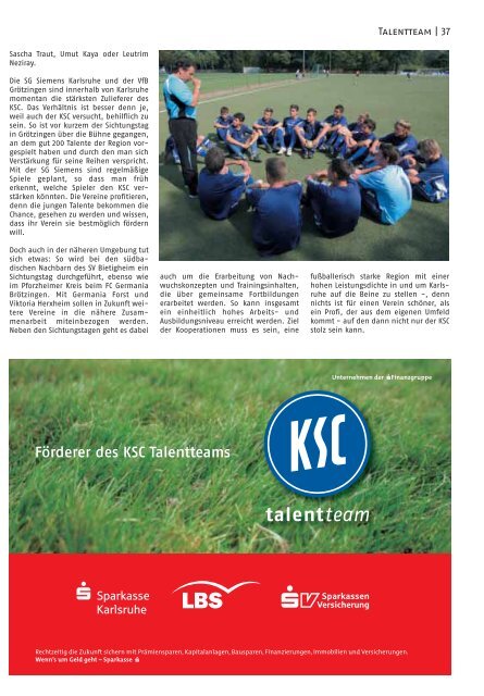 Saison 2006/07, Ausgabe 6/2007, 15. April - Karlsruher SC