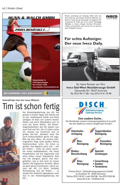 Saison 2006/07, Ausgabe 6/2007, 15. April - Karlsruher SC