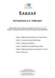 Exposé EU-Insolvenz - Kanzlei DIOP & MEIER